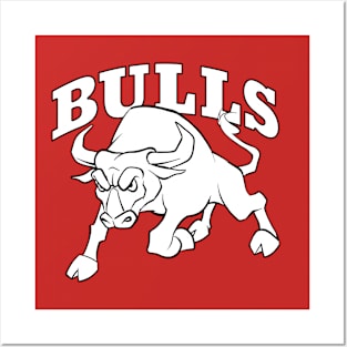 Bulls Mascot Posters and Art